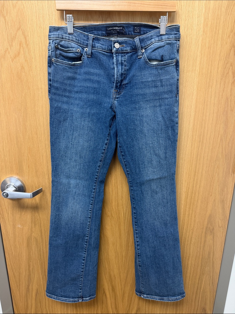 Lucky Brand Sweet Boot Classic Medium Blue Flare Boot Cut Jeans Size 10R